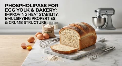 Nieuwste bedrijfsoplossingen over Phospholipase voor eigeel en bakkerij: Verbetering van de warmte-stabiliteit, emulgerende eigenschappen en de structuur van de kruimels