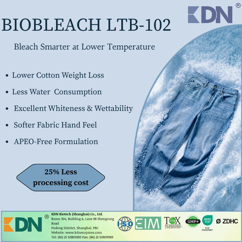Biobleach LTB-102: Efficiënte Laagtemperatuurbleking voor Katoen