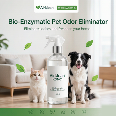 Goede prijs. Airklean KDN01 Bio-enzymatische huisdiergeur-eliminator Volledige celfermentatie-extract Ontgeuringsvloeistof online